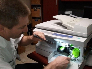 Printer repair in our shop.